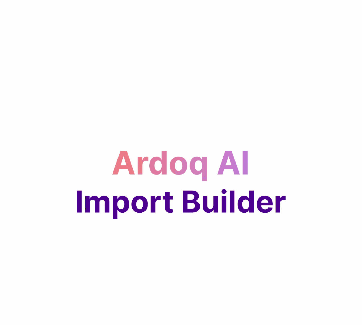 AI Import Builder Concept Video
