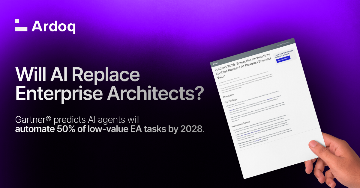 gartner predicts 2026 ai enterprise architects ardoq new 2